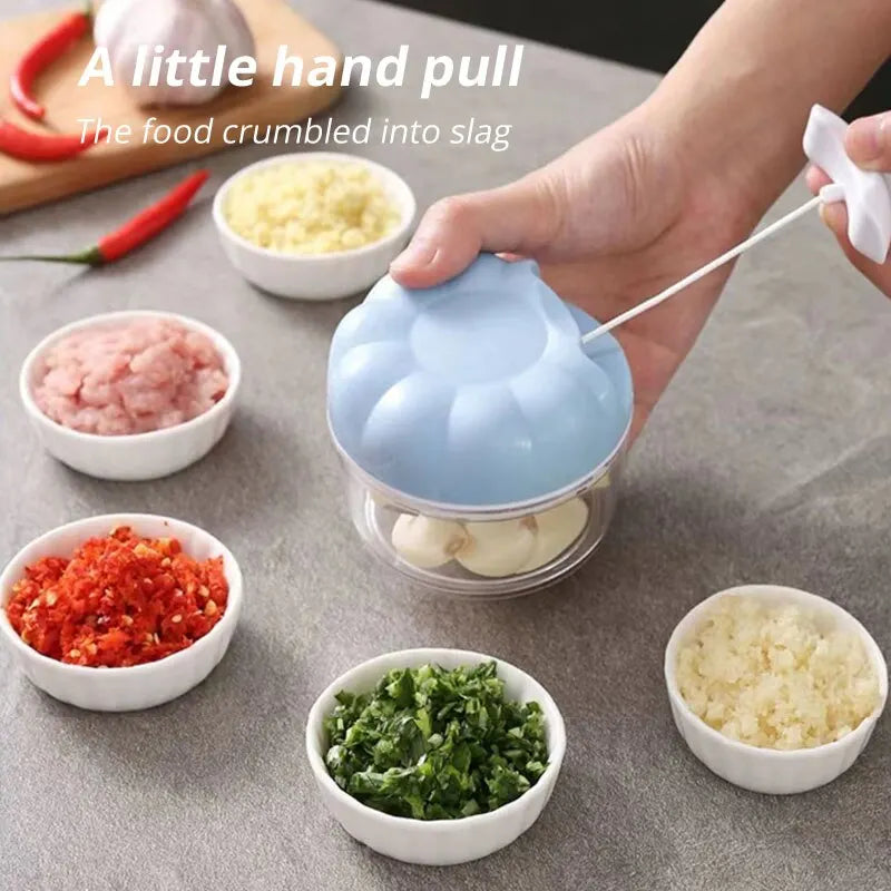 Blue/Pink Manual Garlic Masher Hand Pull